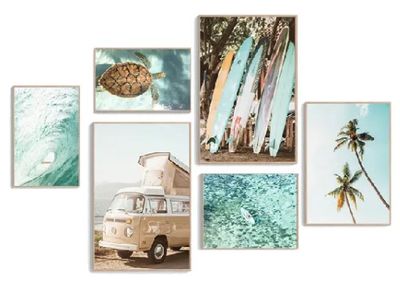 Beach Gallery Wall 1 (Set of 6 Prints)