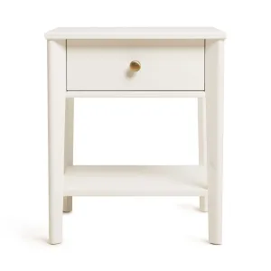 Lila Night stand With Oak Veneer & Brass Handle