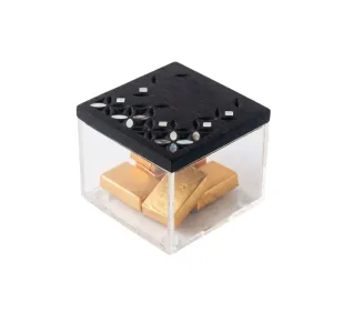 Quadra Box 02 -  Natural Black Oak Wood