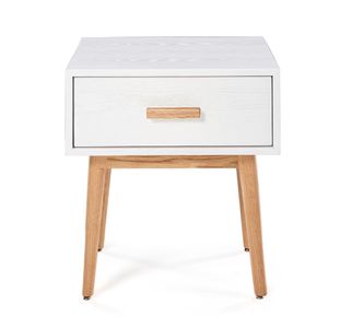 Alba Bedside Table With 1 Drawer & Slanted Legs
