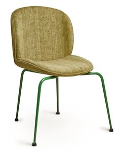 Pan Dining Chair With Metal Legs