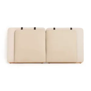 ظهر سرير دان كينج - منجد بقماش وجلد