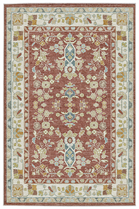 Terracotta Bloom Chenille Rug