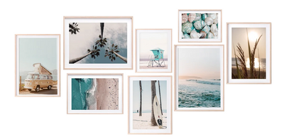 Beach Gallery Wall 3 (Set of 8 Prints)