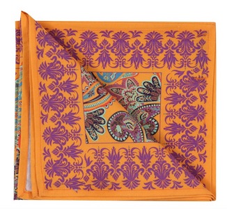 Yellow Paisley Cotton Napkin - Set of 2