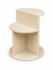 Modern Bianco Marble Side Table