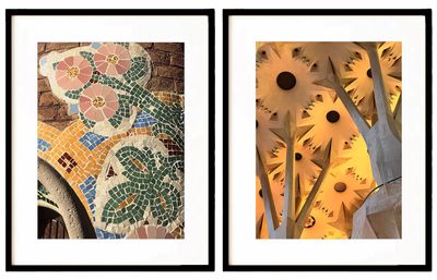 Barcelona Architecture Floral Set