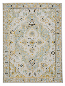 Ivory Blossom Chenille Rug