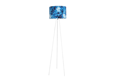 أباجورة أرضية ثلاثية بغطاء مطبوع YL-F-659-BLU