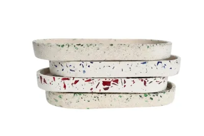 Concrete Oval Plate