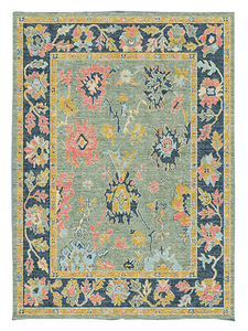 Sage Bloom Chenille Rug