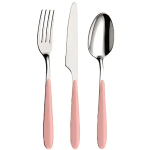 Abert Vivace Cutlery Set - Pink - 24 Pieces