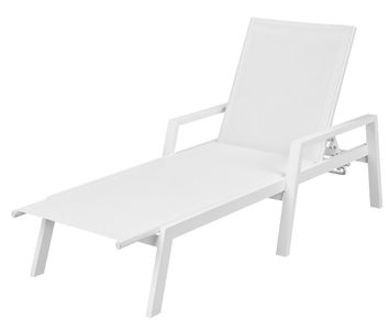 سولى شازلونج من الألومينيوم \ بمقعد شبكة