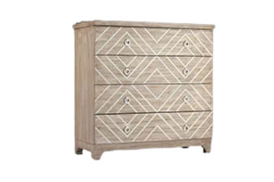Geometric Chest of Drawers - 4 Spacious Drawers