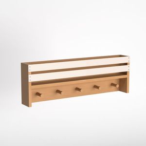 Eska Bookshelf & Hanger - Sturdy Wooden Structure