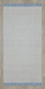 سجادة بلو تاسيل منسوجة يدويًا من الصوف الطبيعي - 100% صوف بتصميم بسيط