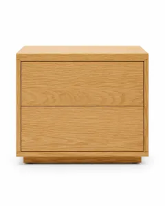 Vantra Oak Veneer Bedside Table
