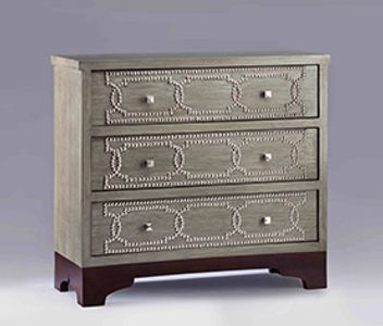 Pin Chest of Drawers - Studded With Elegant Pattern
