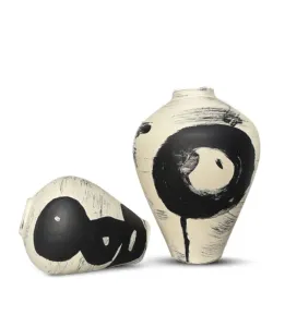 Ash Pottery Vases Set