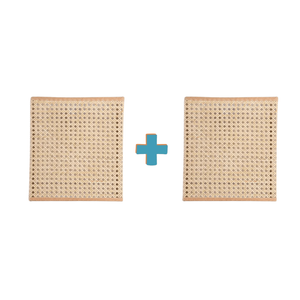 طقم أباجورات حائط من الراتان - تصميم يوفر المساحة مع إضاءة طبيعية - BL61