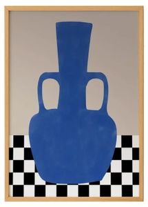 Colorful Vase Artwork – Vibrant Wall Decor in Japandi Style