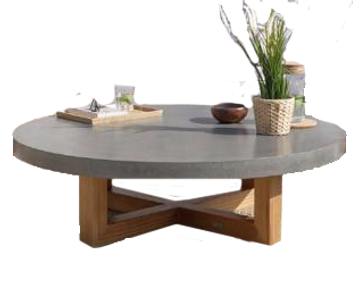 Solid Concrete Coffee Table
