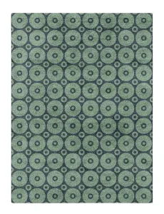 Eccentric Rug - Unique Blend of Geometric Wool and Viscose
