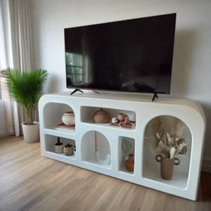 Wabi Sabi Arch Design TV Unit