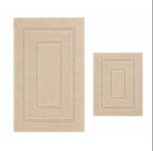 Geometric Shag Bath Mat Set CL-5
