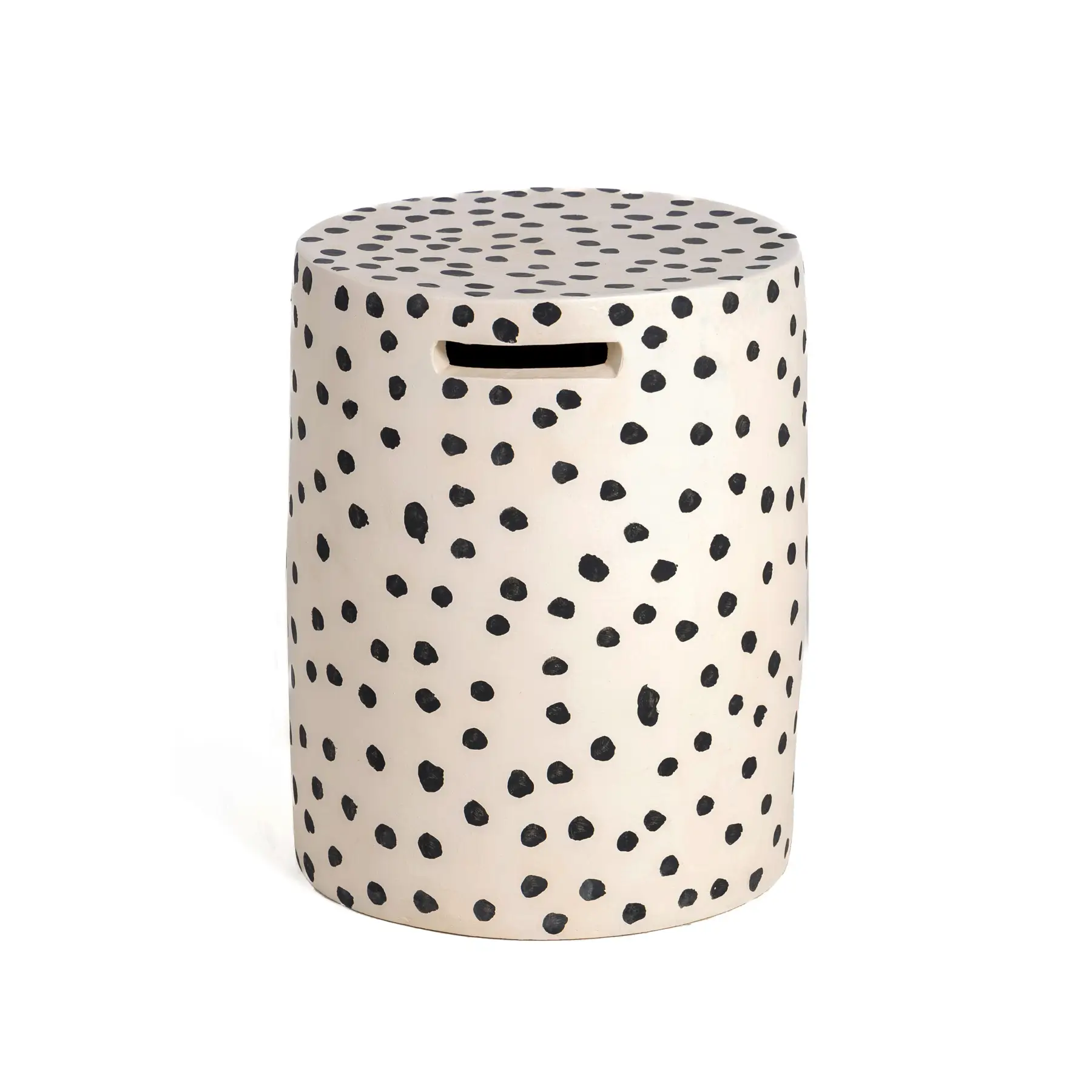 Polka Pottery Table Wit Dots Design - Round Top