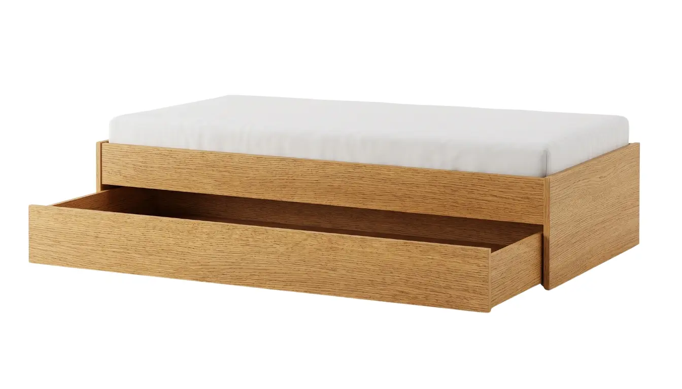 Wooden Bed Box With Pull Out Bed 140