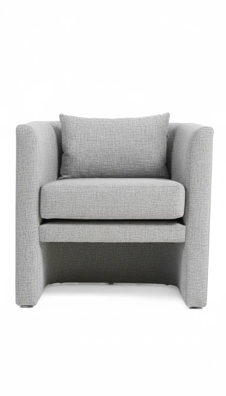Barrel Upholstered Armchair 5