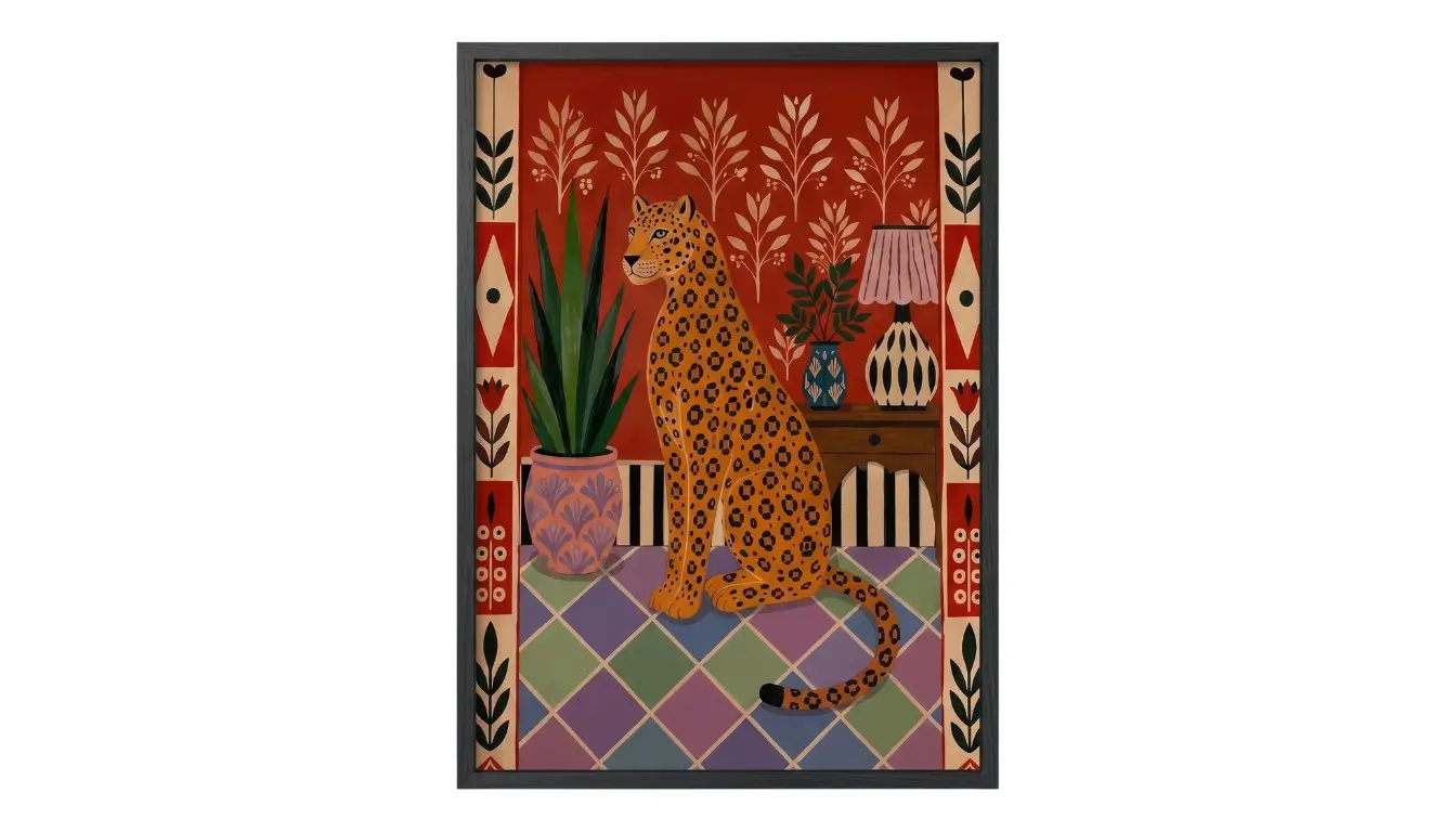 Amber Tiger Wall Art