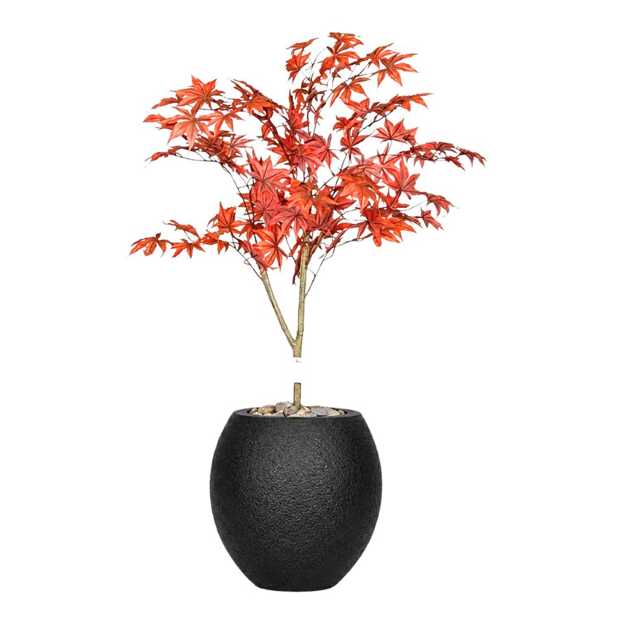 Artificial Red Maple Tree with Pot Pola