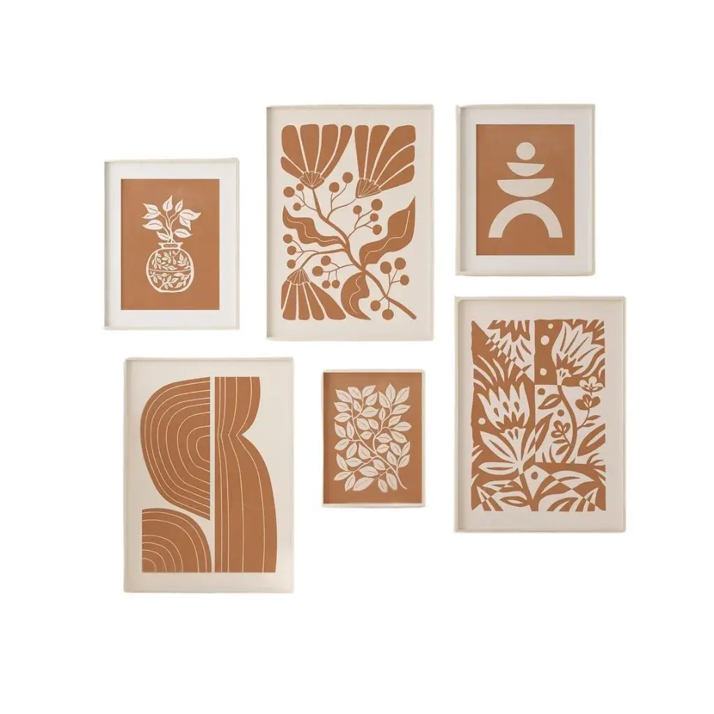 Boho Botanical Wall Art Set - Minimalist Nature Prints - Set of 6 4