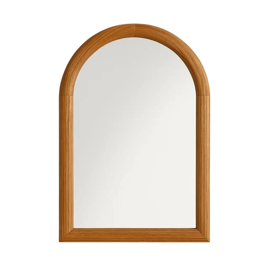 Abby Small Wooden Arch Wall Mirror 9