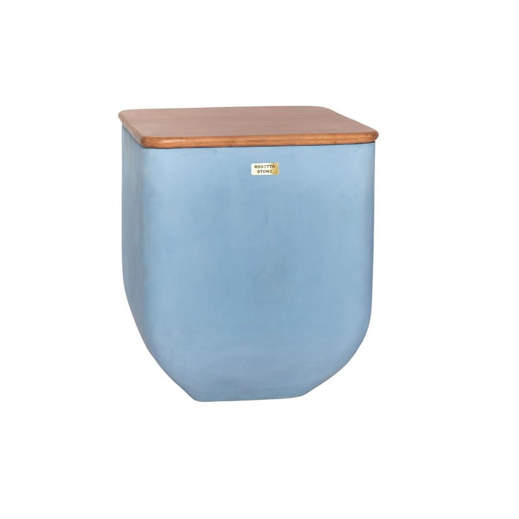 Apis GRC Planter Table - Dual-Use Concrete Pot with Wooden Lid - Available in 2 Sizes 5