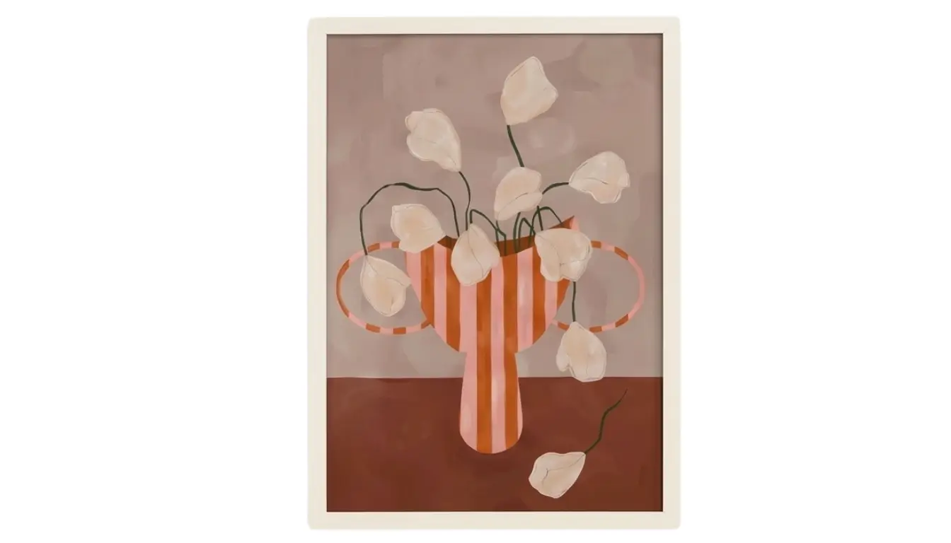 Striped Bloom Wall Art