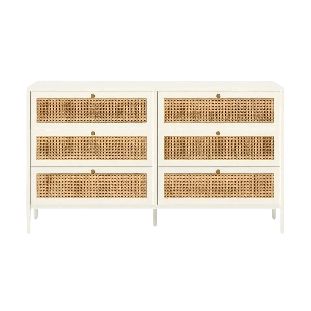 Haven Wood & Cane Chest of Drawers 6
