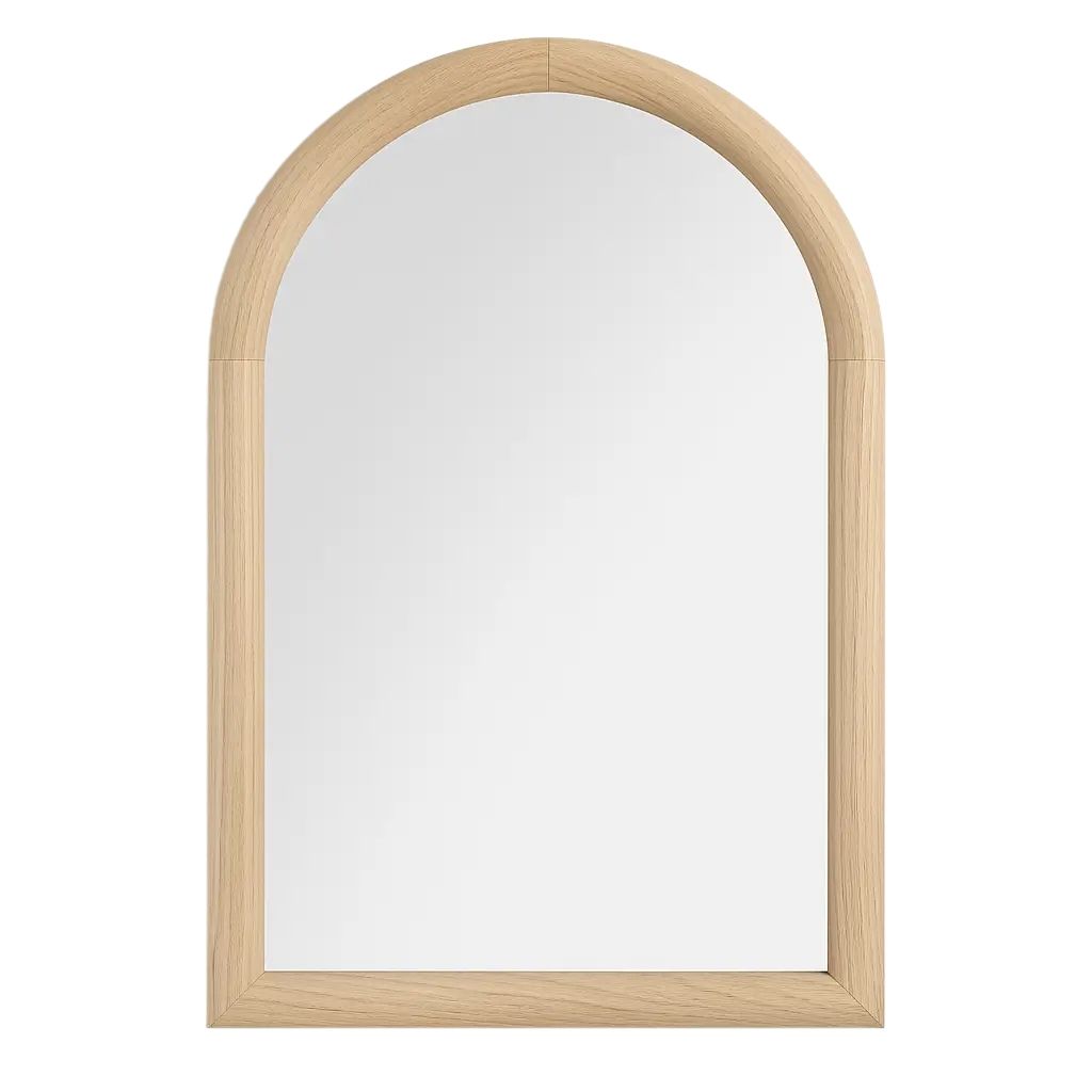 Abby Small Wooden Arch Wall Mirror 4