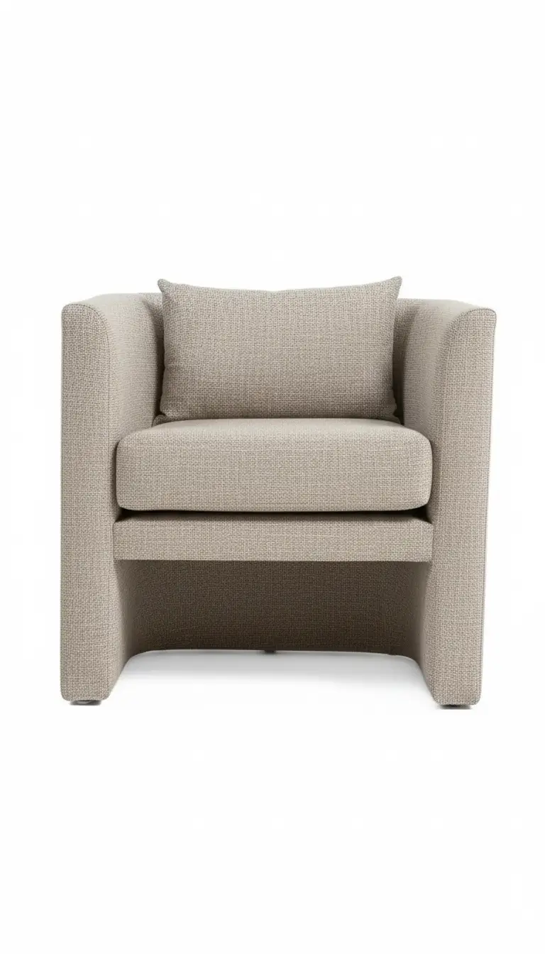Barrel Upholstered Armchair 15