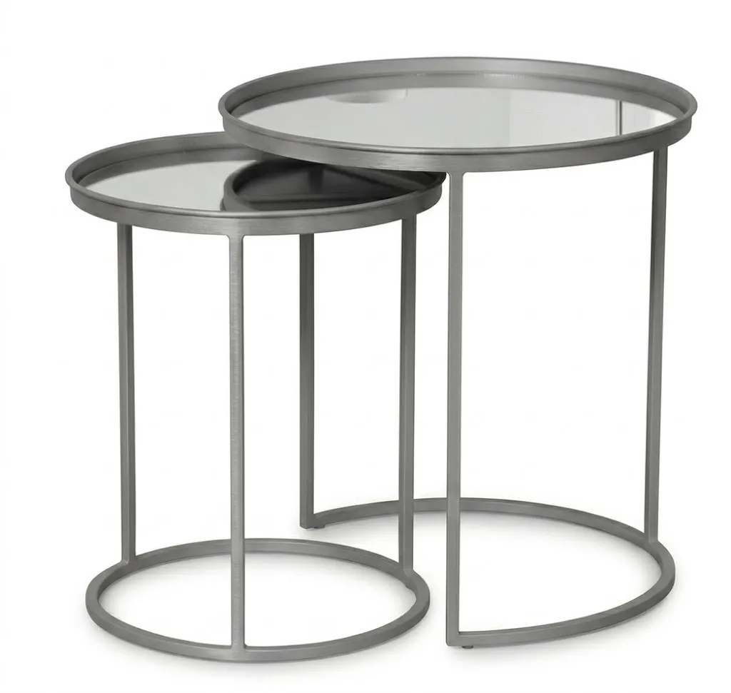 Atik Side Table AG1006 - Sturdy Metal Frame