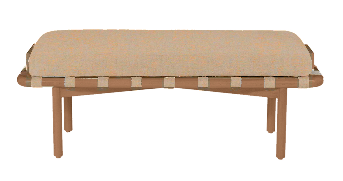 Nuvo Bench - Elegant Upholstery With Wooden Frame 3