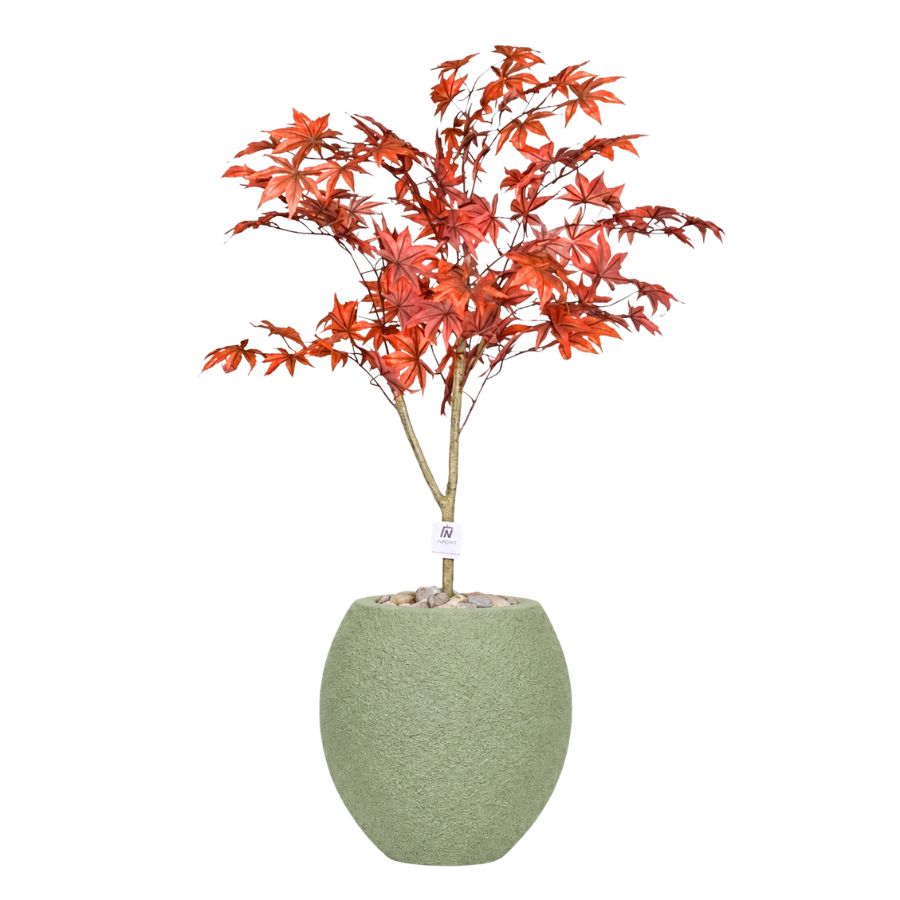 Artificial Red Maple Tree with Pot Pola