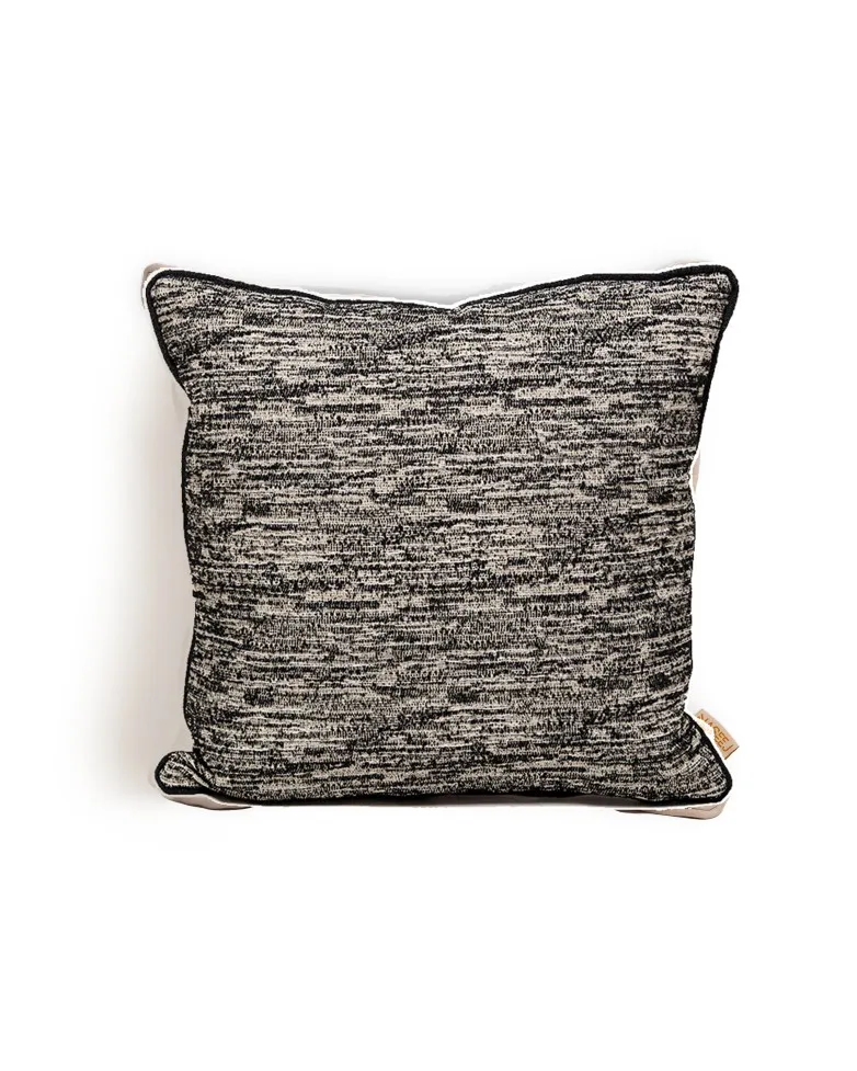 Deeja (P) Cushion (Black X Ivory) 1