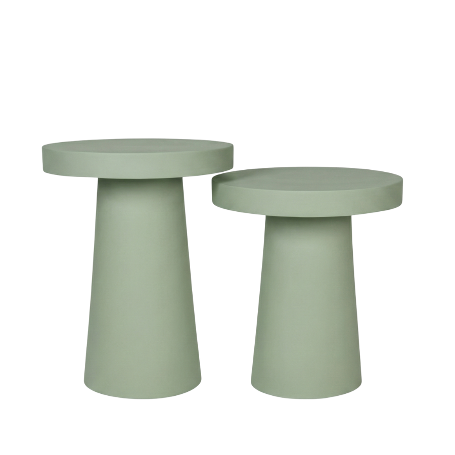 Obelis Fiberglass Side Table Set