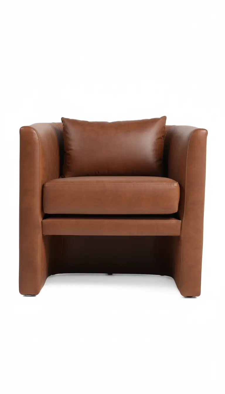 Barrel Upholstered Armchair 12