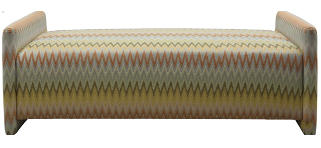 مقعد طويل ايفوري - قماش حسب الطلب