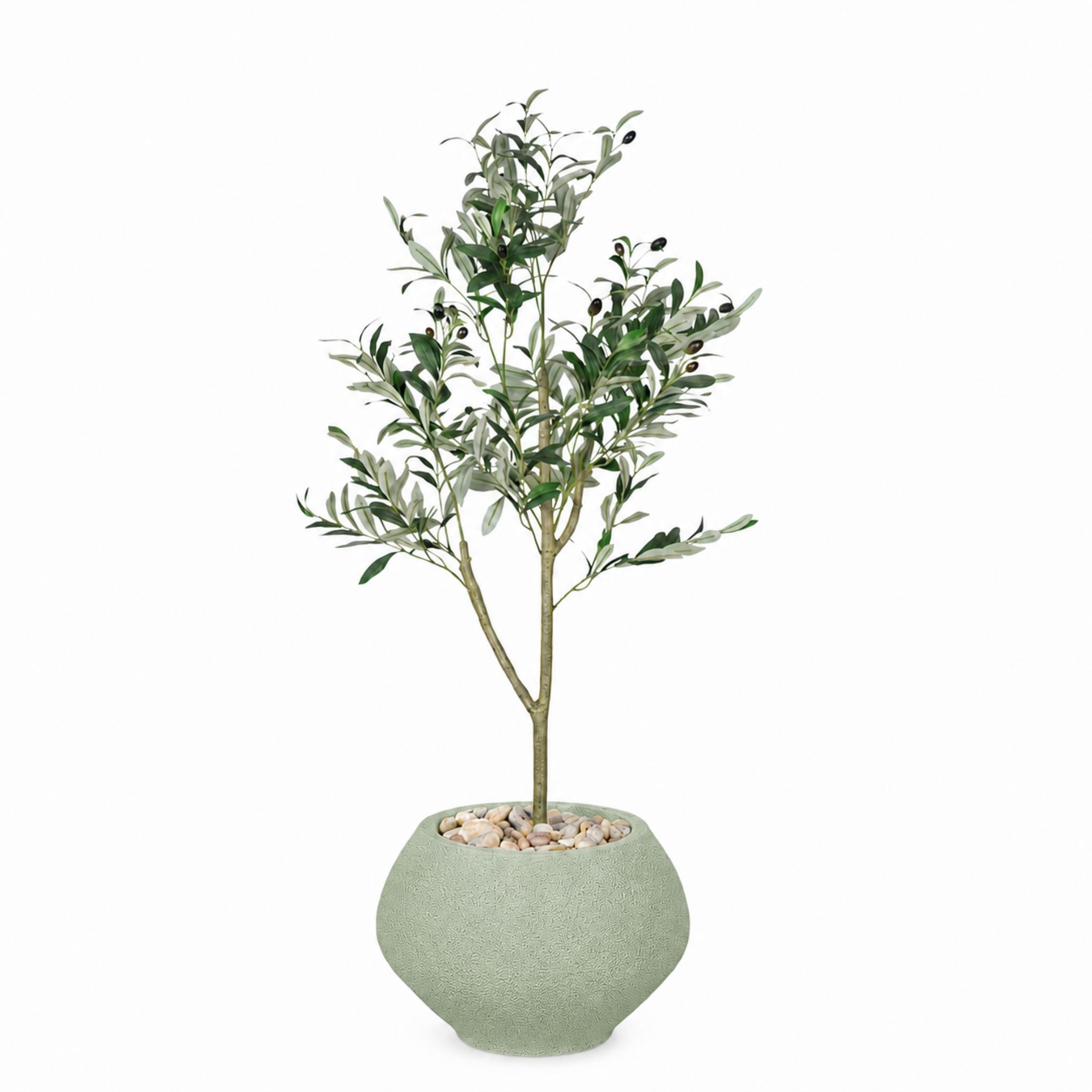Artificial Olive Tree with Kora Planter Pot