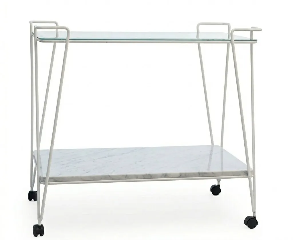 Phoenix Trolley AG1019 - Glass Top With Metal Frame